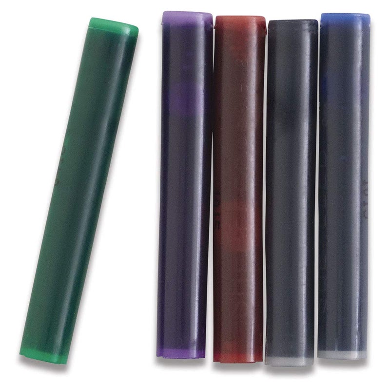 Sheaffer Skrip Fountain Pen Classic Ink Cartridge - Green (five per card) - Image 3